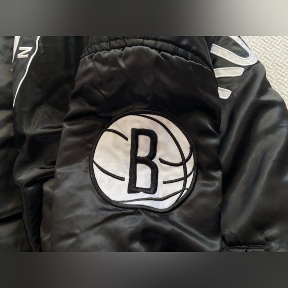 Reversible NBA G III sports by Carl Banks Brooklyn New York Nets bomber jacket - Picture 12 of 12